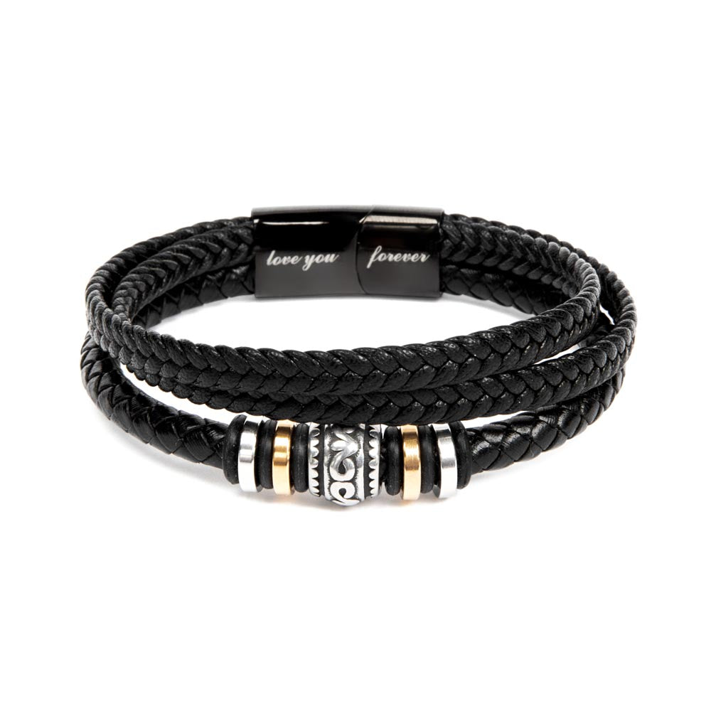 Amore Forte – Herrenarmband aus Leder & Edelstahl