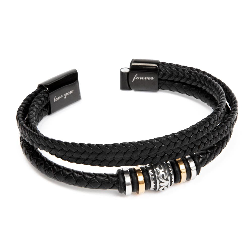 Amore Forte – Herrenarmband aus Leder & Edelstahl