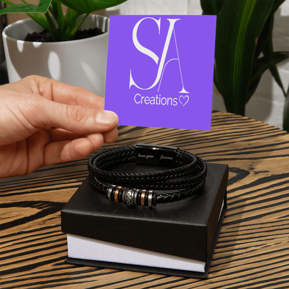 Amore Forte – Herrenarmband aus Leder & Edelstahl