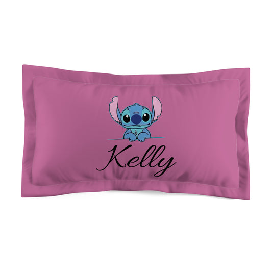 Personalisiertes Stitch Kissen mit Wunschname - Pink