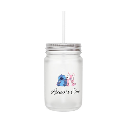 Luna’s Cup – Gefrostetes Einmachglas mit Strohhalm